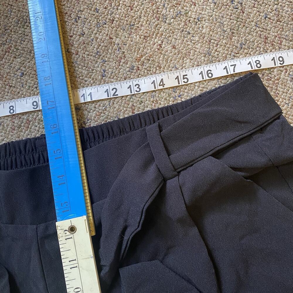 NEW Torrid Studio Pants Women 1/1X Black TieFront Tapered Leg Pocket Travel Work - Picture 4 of 7